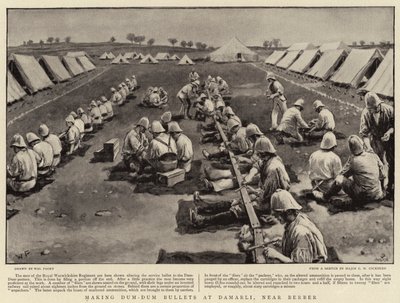 Produzione di proiettili Dum-Dum a Damarli, vicino a Berber da Walter Stanley Paget
